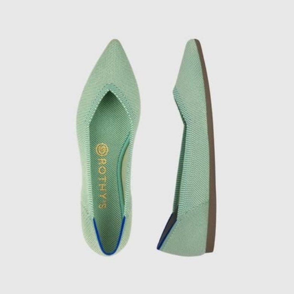 Rothy's The Point Mint Green size 8.5